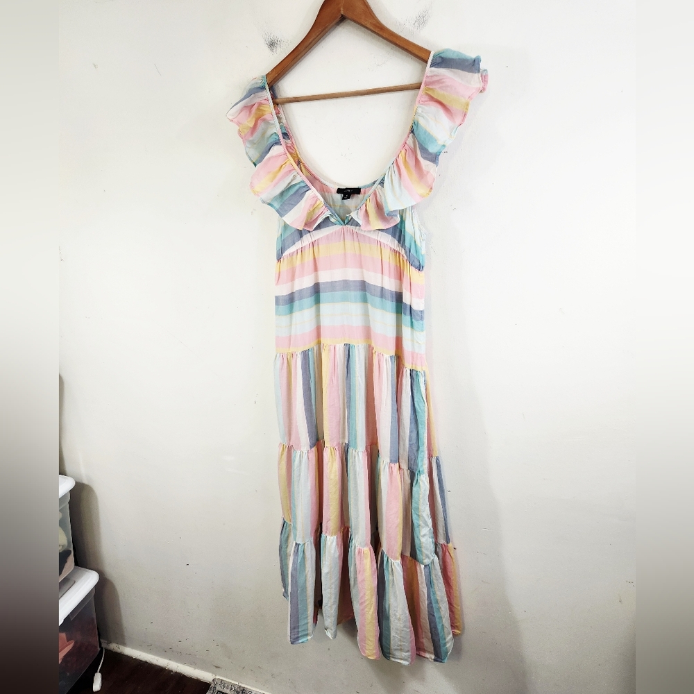 J.crew Stripe Midi Dress - Picture 3 of 8